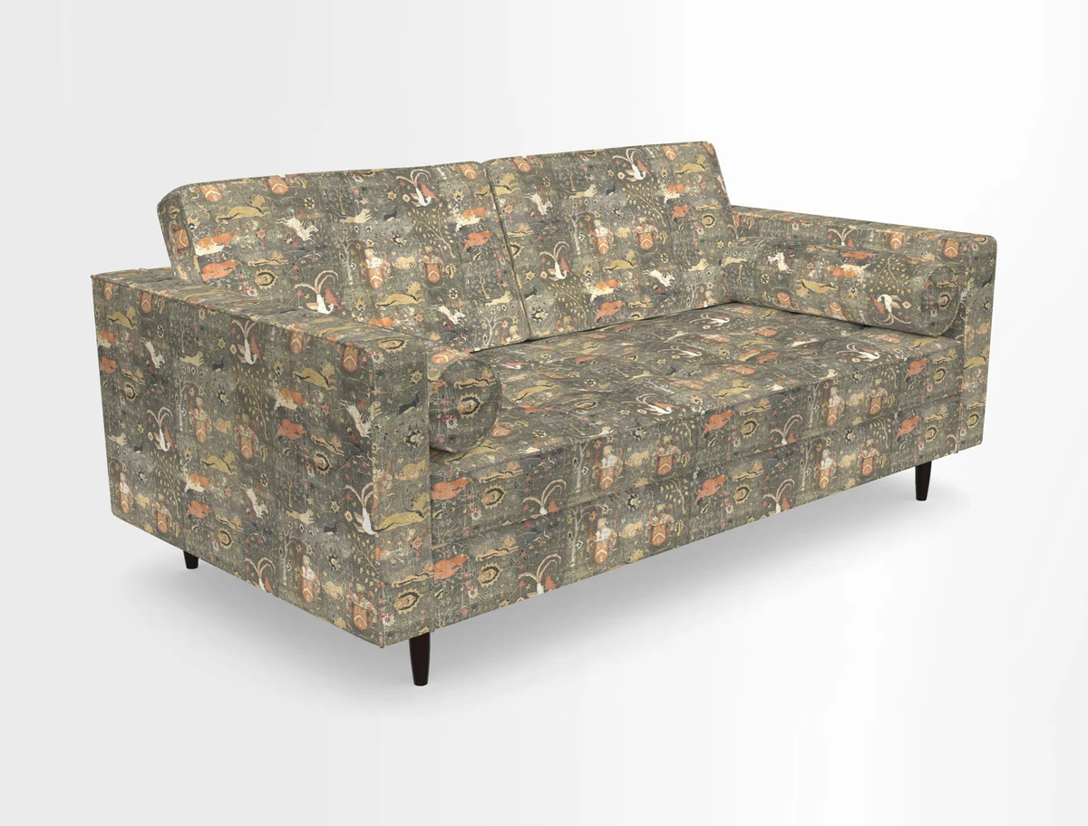 Marylebone 2 Seater Sofa in Clever Tough And Eco Velvet Indigo