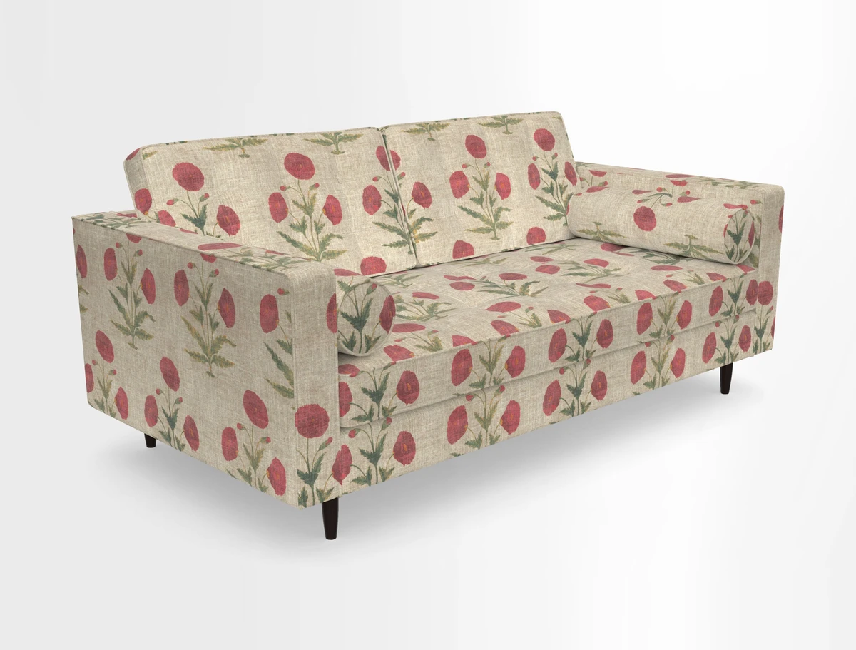 Marylebone 2 Seater Sofa in Clever Tough And Eco Velvet Indigo