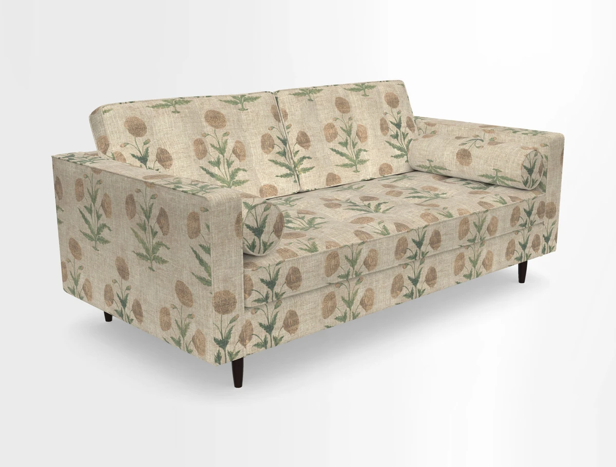Marylebone 2 Seater Sofa in Clever Tough And Eco Velvet Indigo