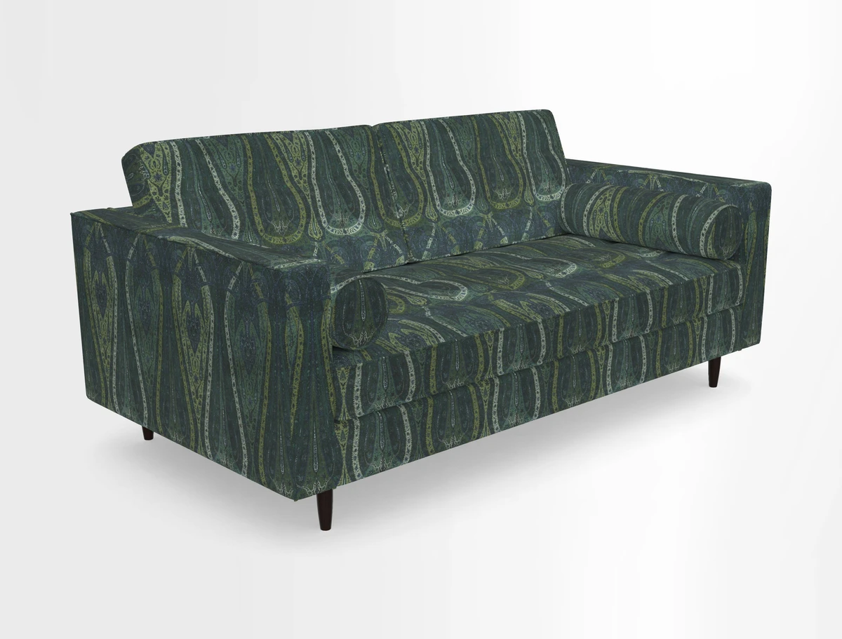 Marylebone 2 Seater Sofa in Clever Tough And Eco Velvet Indigo