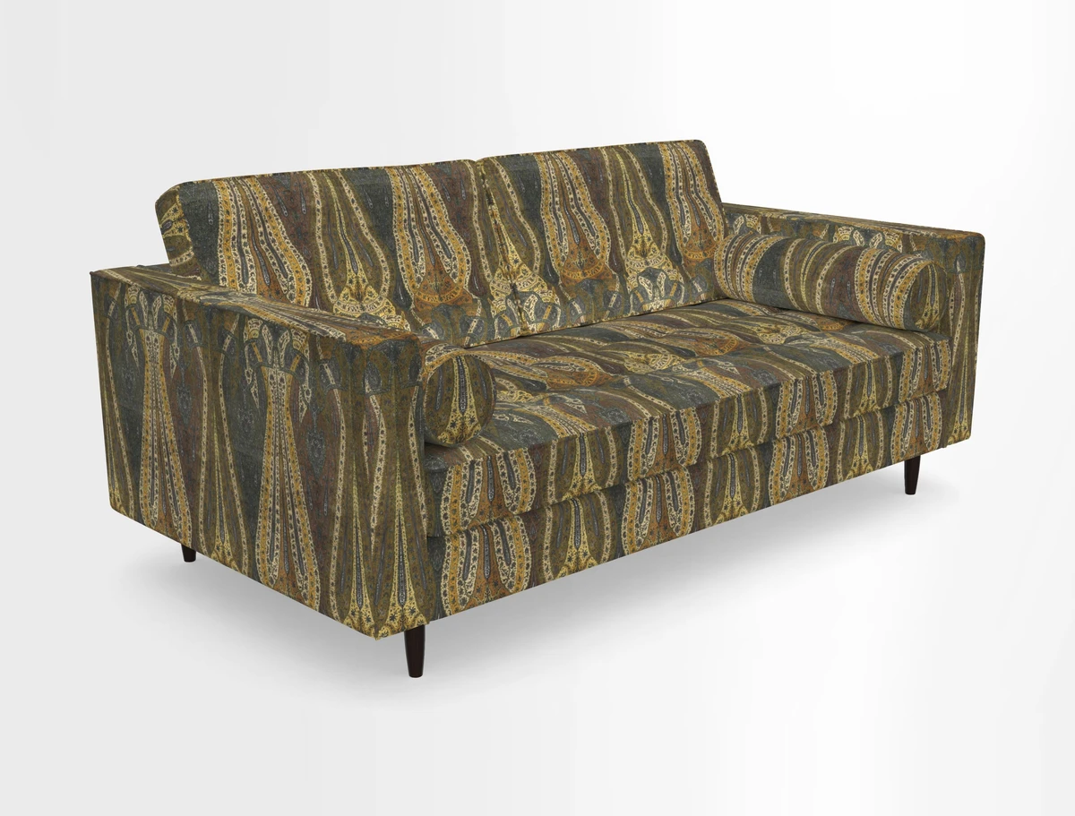 Marylebone 2 Seater Sofa in Clever Tough And Eco Velvet Indigo