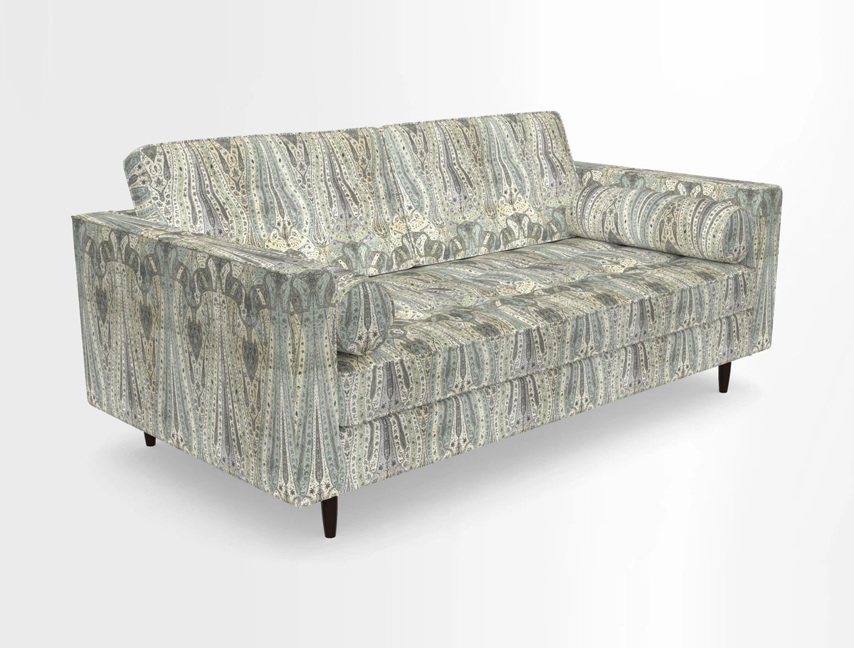 Marylebone 2 Seater Sofa in Clever Tough And Eco Velvet Indigo