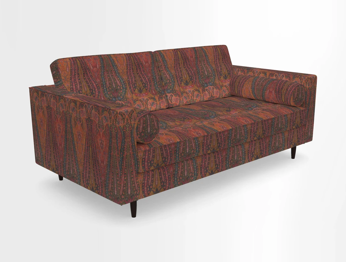 Marylebone 2 Seater Sofa in Clever Tough And Eco Velvet Indigo
