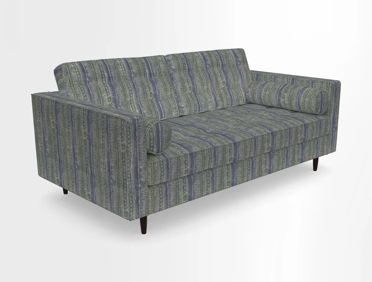 Marylebone 2 Seater Sofa in Clever Tough And Eco Velvet Indigo