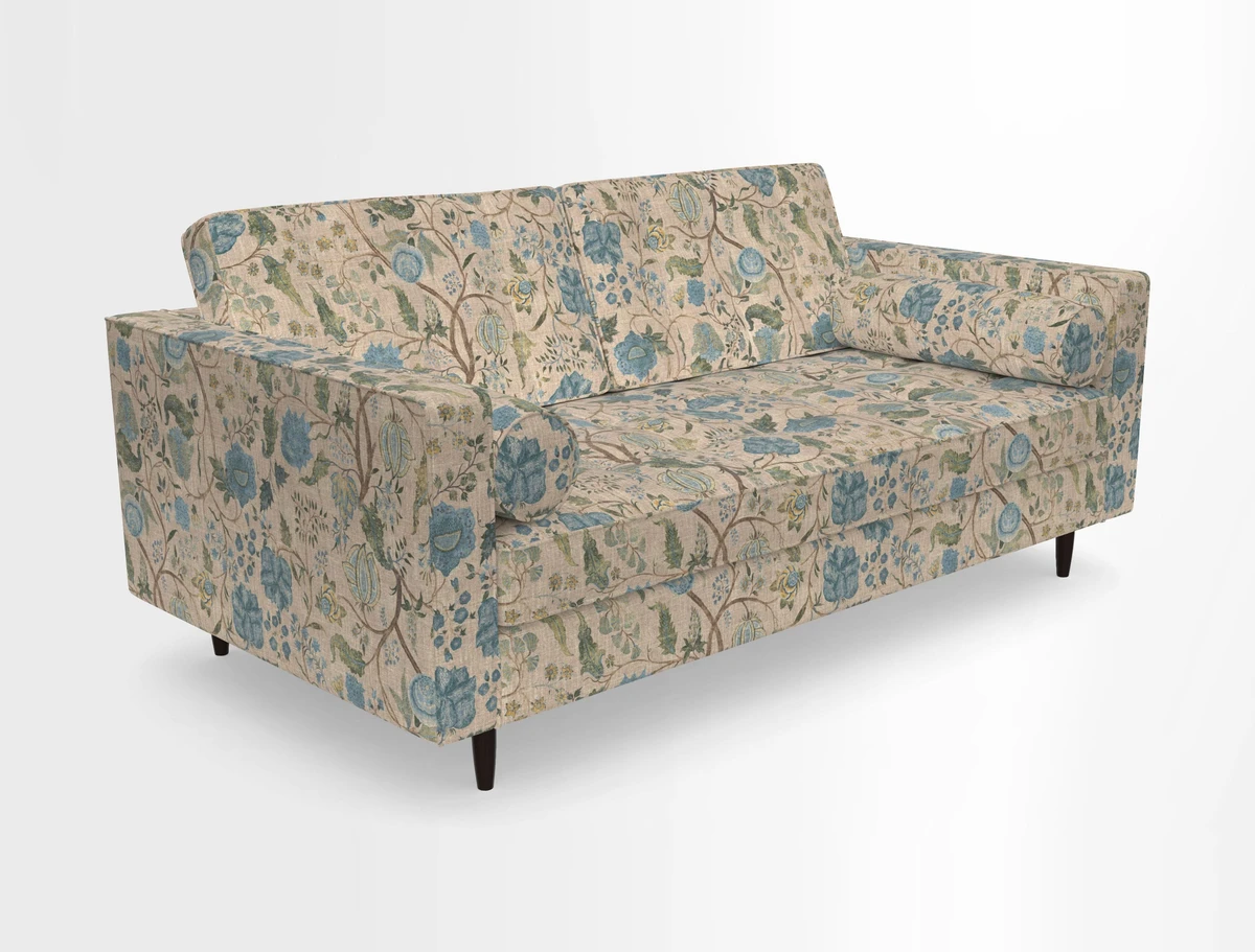 Marylebone 2 Seater Sofa in Clever Tough And Eco Velvet Indigo