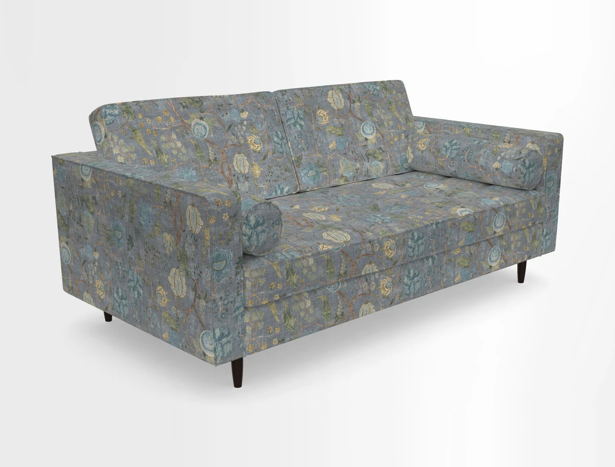 Marylebone 2 Seater Sofa in Clever Tough And Eco Velvet Indigo