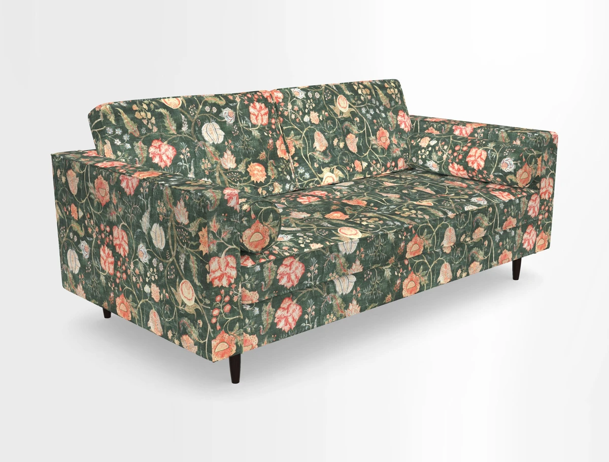 Marylebone 2 Seater Sofa in Clever Tough And Eco Velvet Indigo