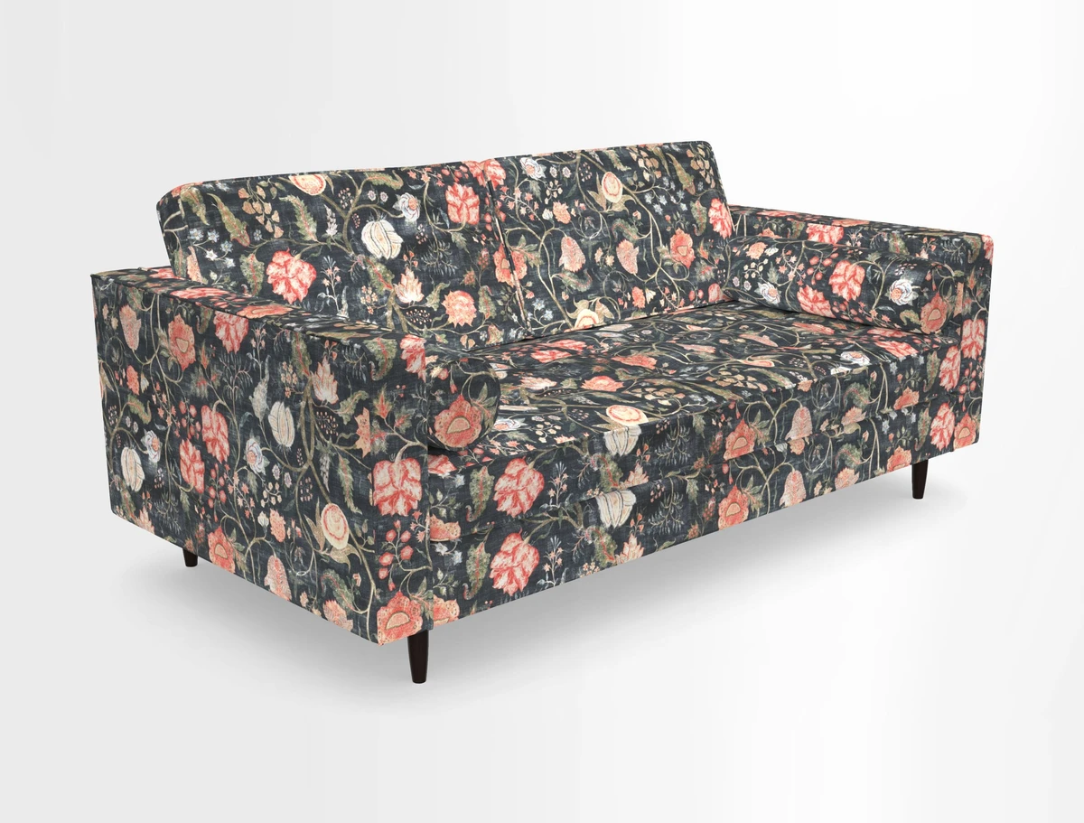 Marylebone 2 Seater Sofa in Clever Tough And Eco Velvet Indigo