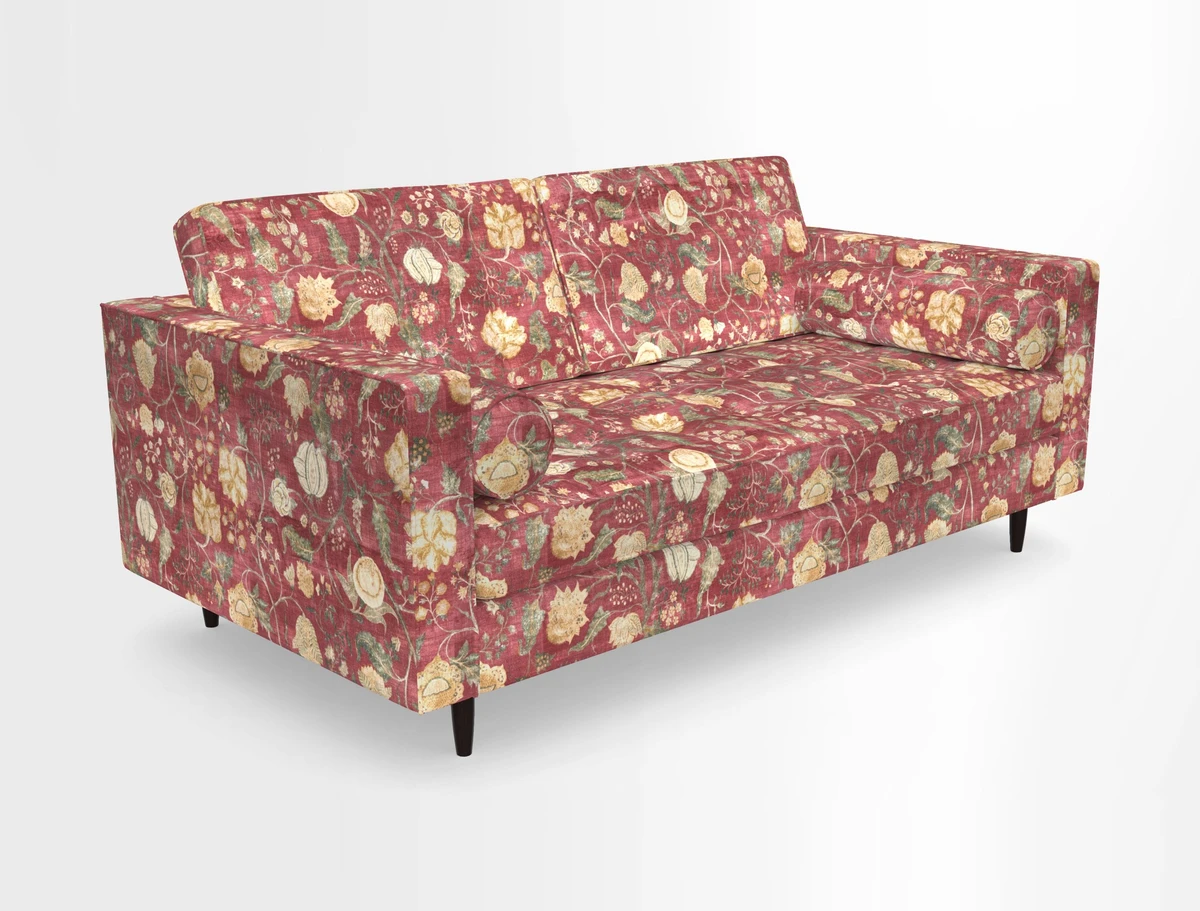 Marylebone 2 Seater Sofa in Clever Tough And Eco Velvet Indigo