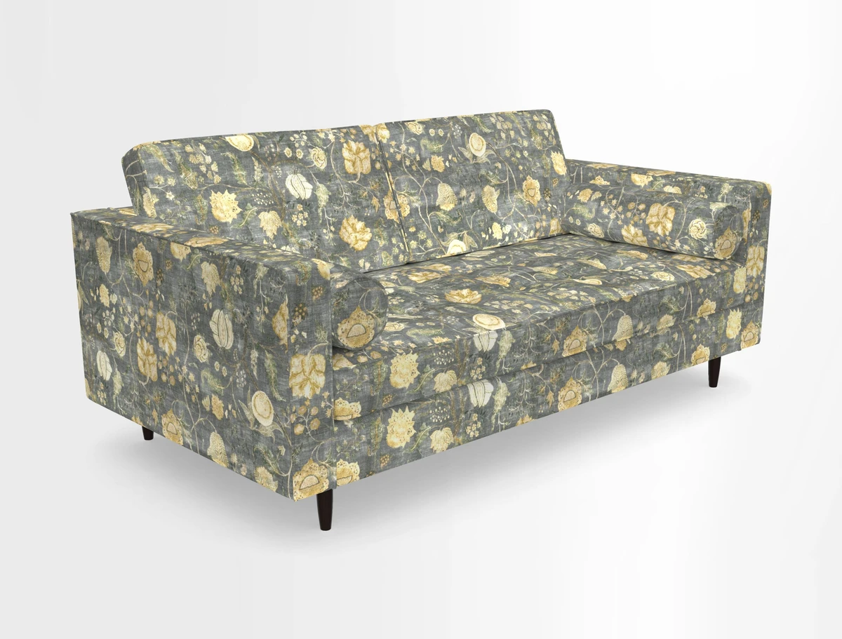 Marylebone 2 Seater Sofa in Clever Tough And Eco Velvet Indigo