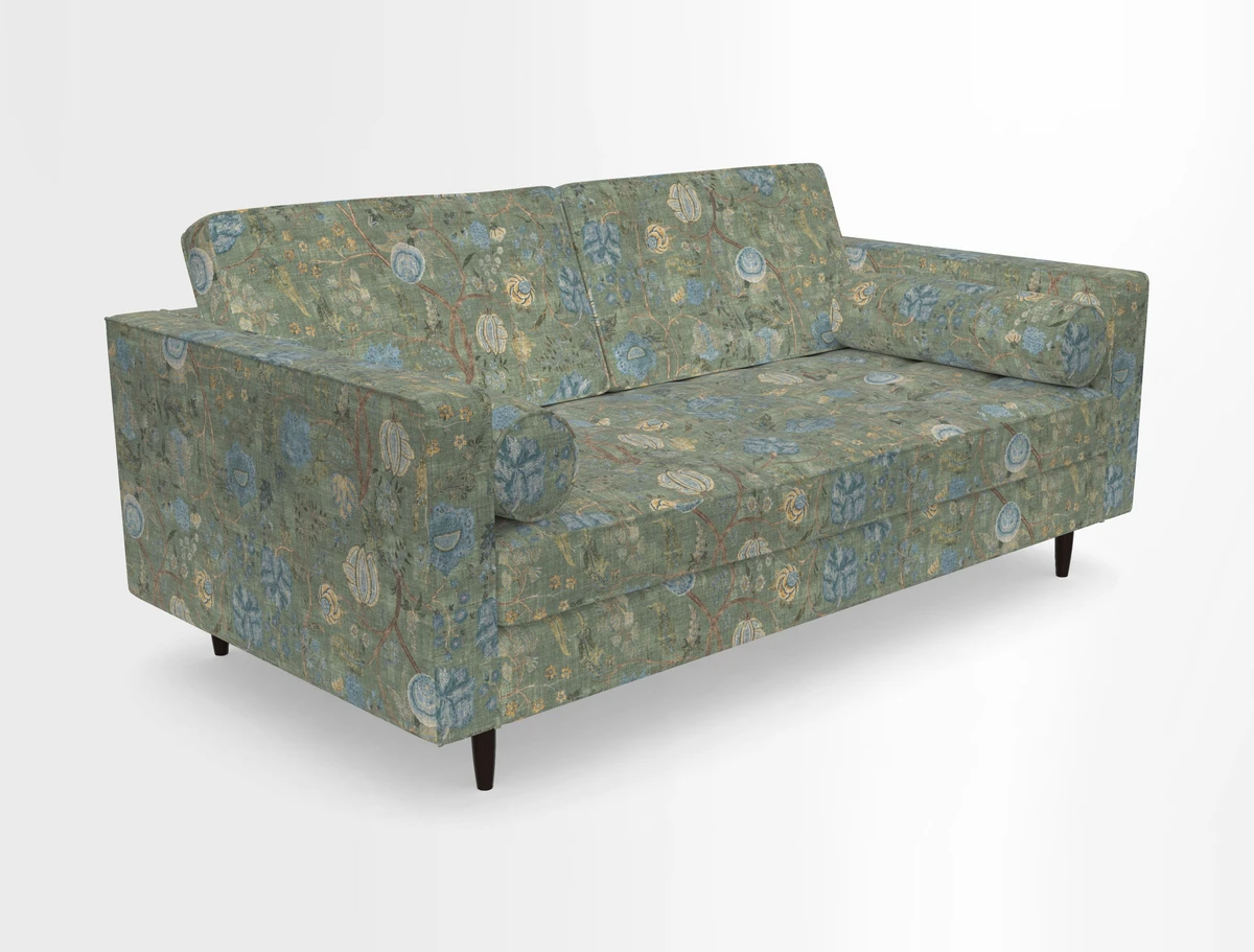Marylebone 2 Seater Sofa in Clever Tough And Eco Velvet Indigo