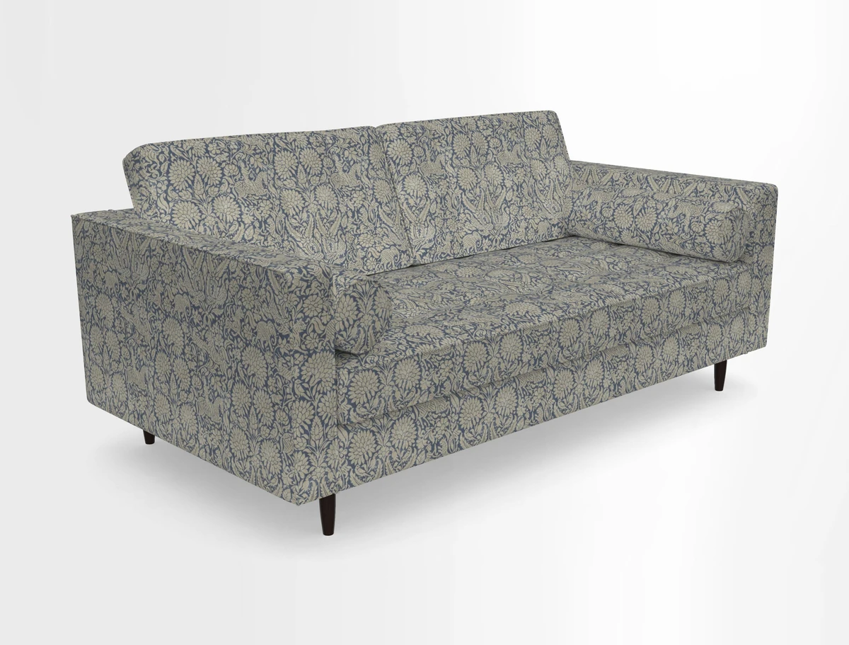 Marylebone 2 Seater Sofa in Clever Tough And Eco Velvet Indigo