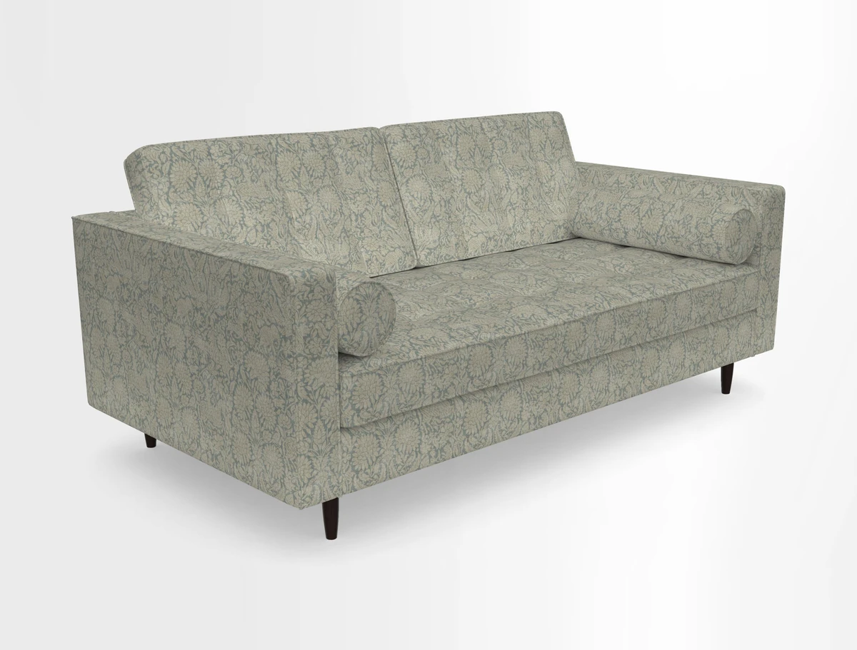 Marylebone 2 Seater Sofa in Clever Tough And Eco Velvet Indigo