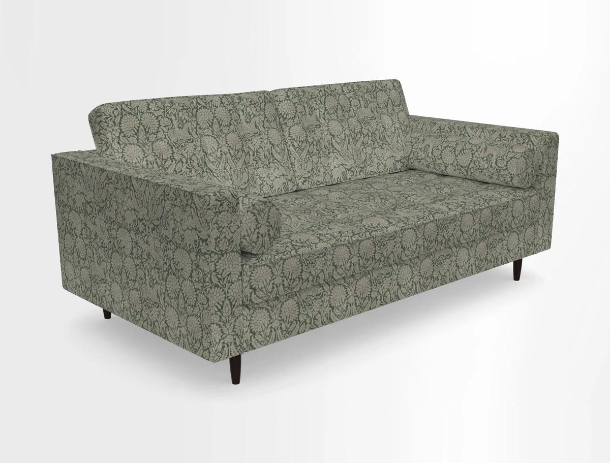 Marylebone 2 Seater Sofa in Clever Tough And Eco Velvet Indigo