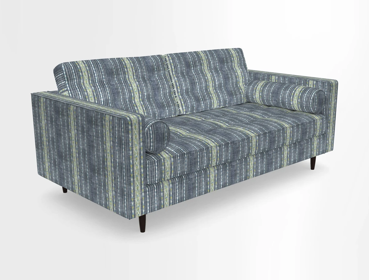 Marylebone 2 Seater Sofa in Clever Tough And Eco Velvet Indigo