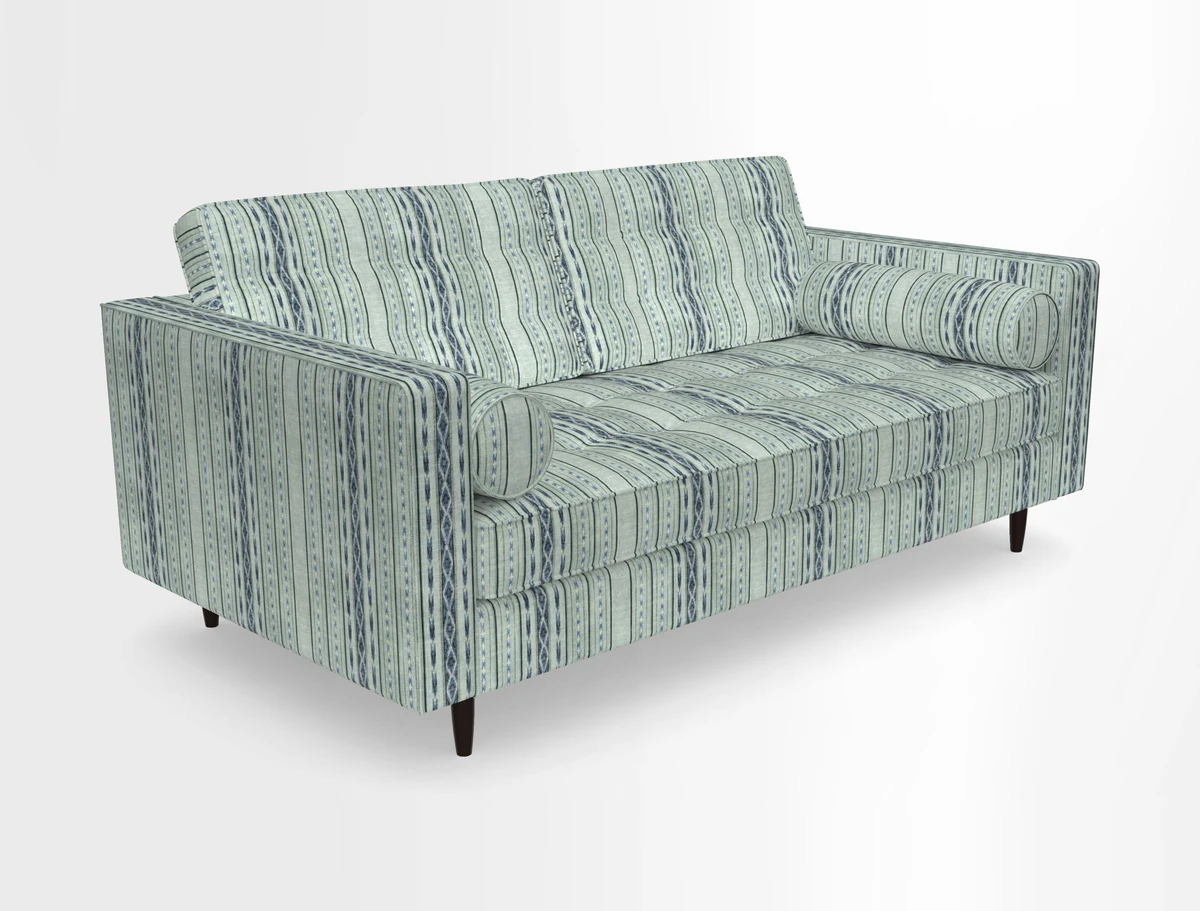 Marylebone 2 Seater Sofa in Clever Tough And Eco Velvet Indigo