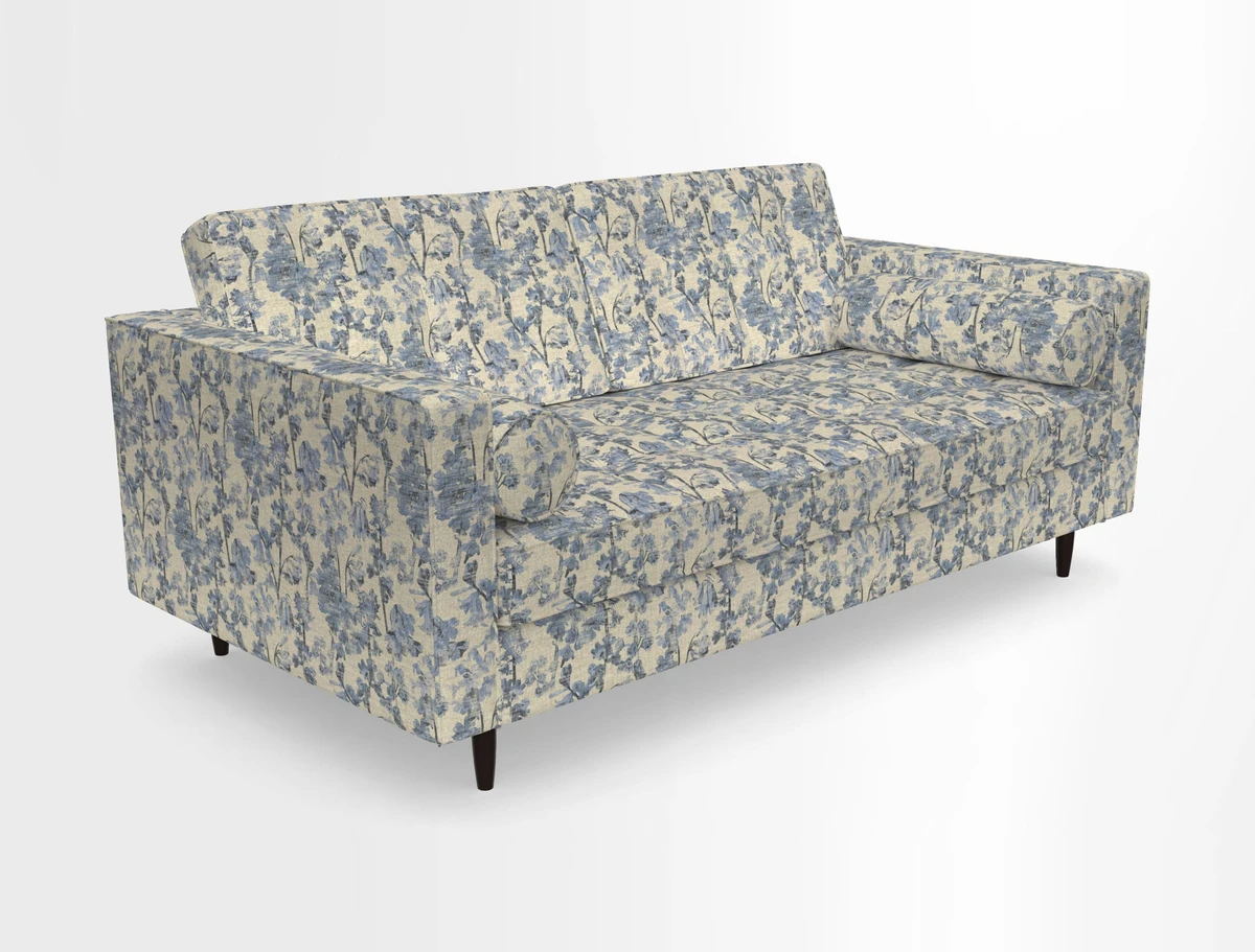 Marylebone 2 Seater Sofa in Clever Tough And Eco Velvet Indigo