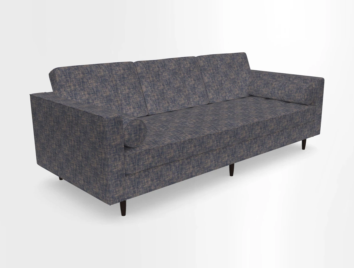 Marylebone 3 Seater Sofa in Clever Tough And Eco Velvet Indigo
