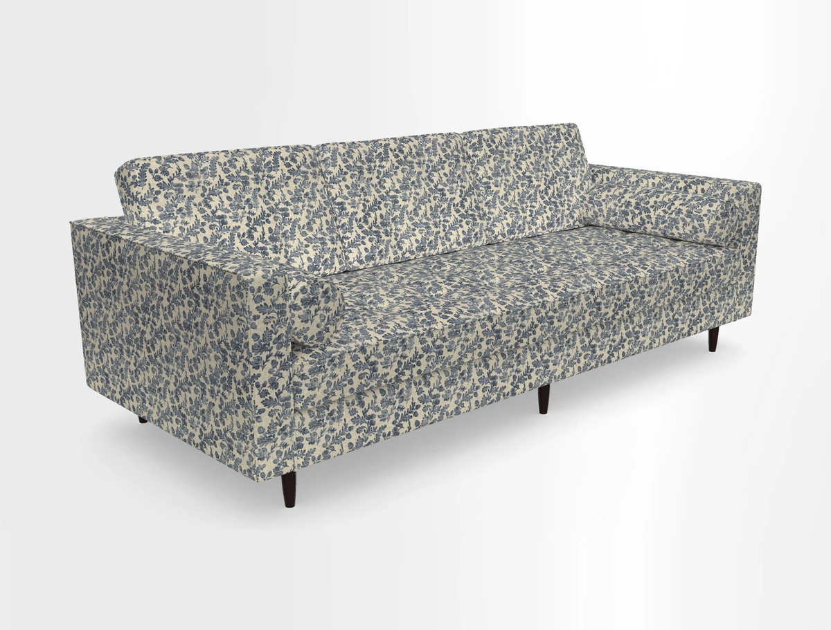 Marylebone 3 Seater Sofa in Clever Tough And Eco Velvet Indigo