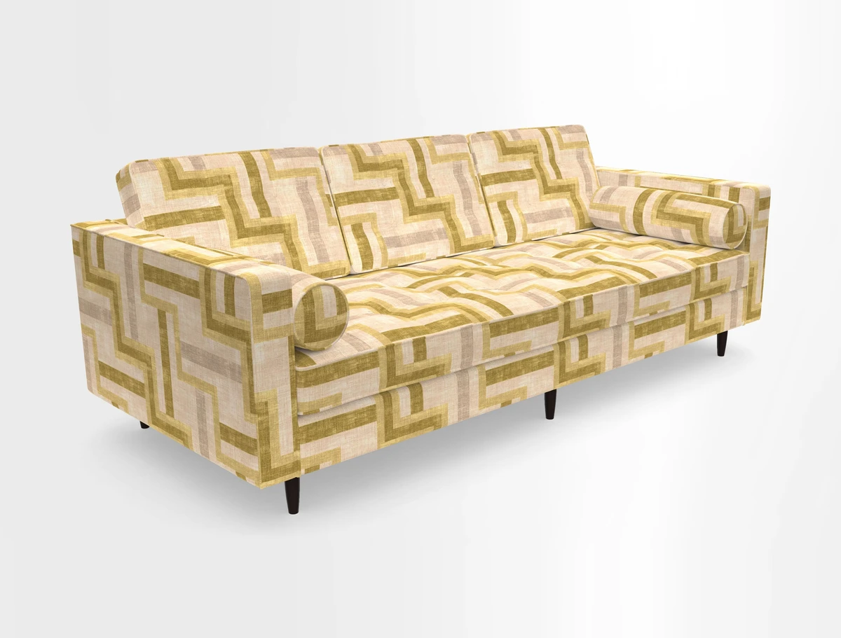 Marylebone 3 Seater Sofa in Clever Tough And Eco Velvet Indigo