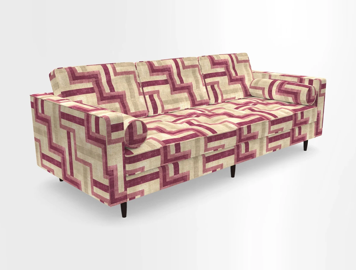 Marylebone 3 Seater Sofa in Clever Tough And Eco Velvet Indigo