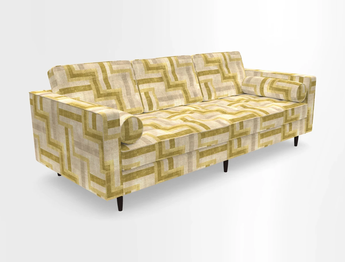 Marylebone 3 Seater Sofa in Clever Tough And Eco Velvet Indigo