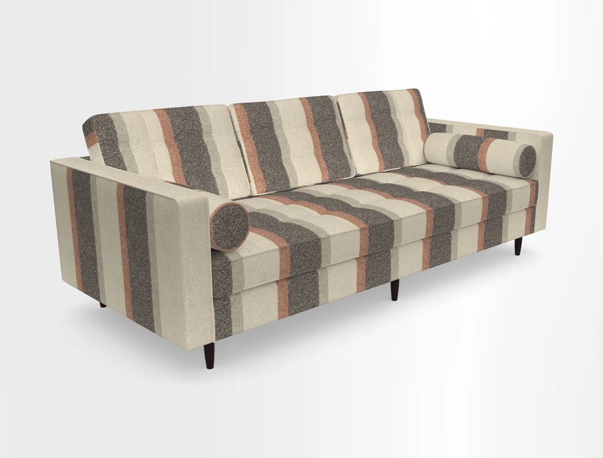 Marylebone 3 Seater Sofa in Clever Tough And Eco Velvet Indigo