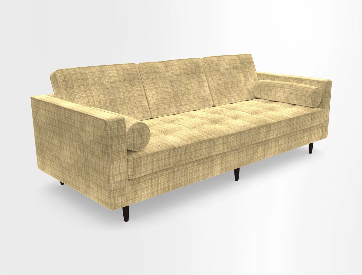 Marylebone 3 Seater Sofa in Clever Tough And Eco Velvet Indigo