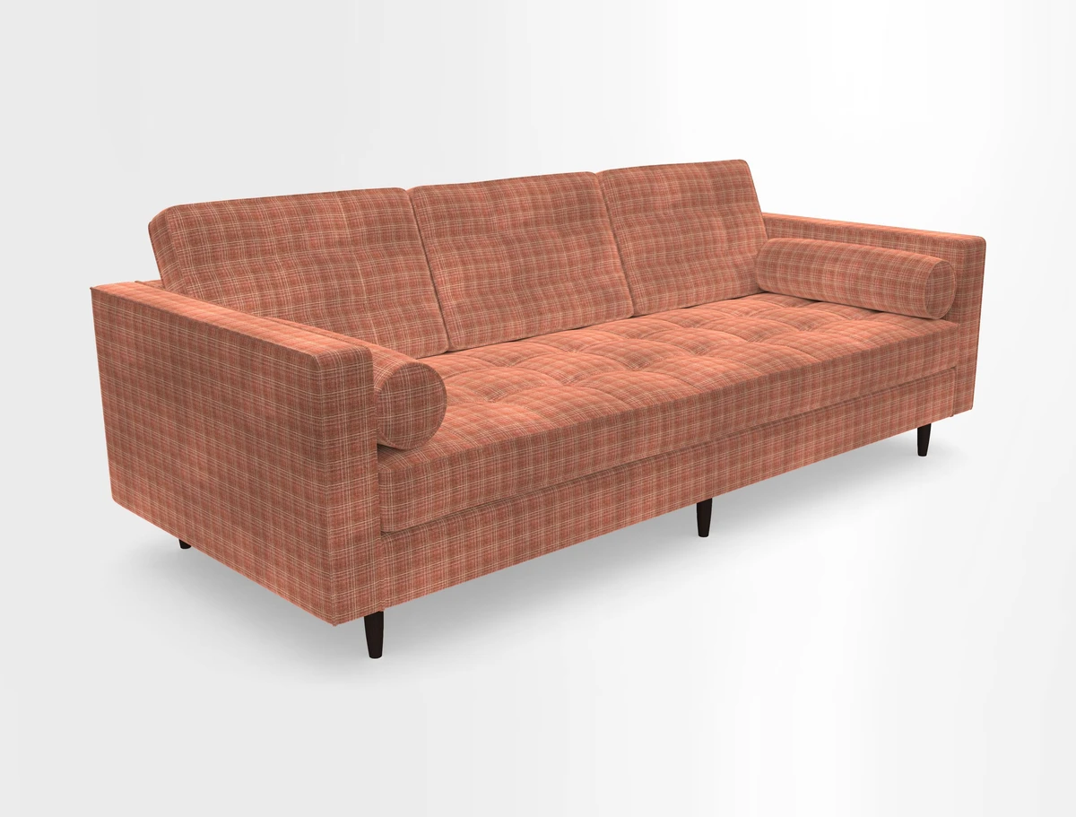 Marylebone 3 Seater Sofa in Clever Tough And Eco Velvet Indigo