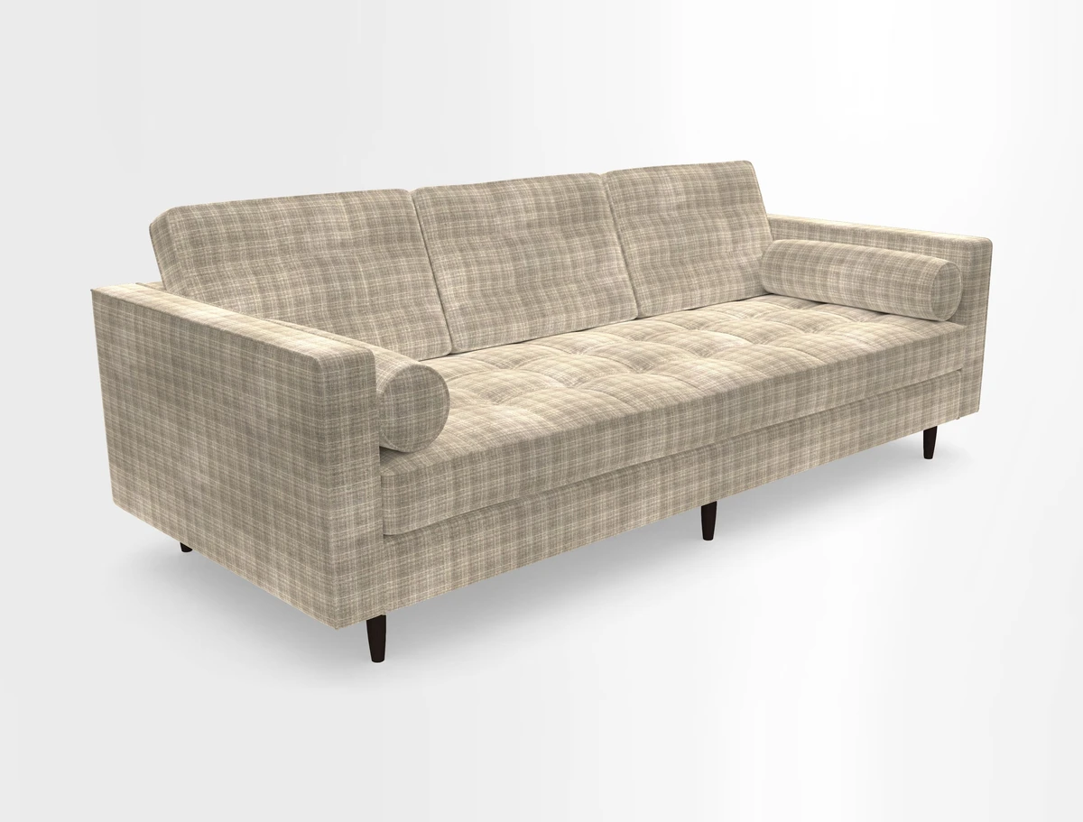 Marylebone 3 Seater Sofa in Clever Tough And Eco Velvet Indigo