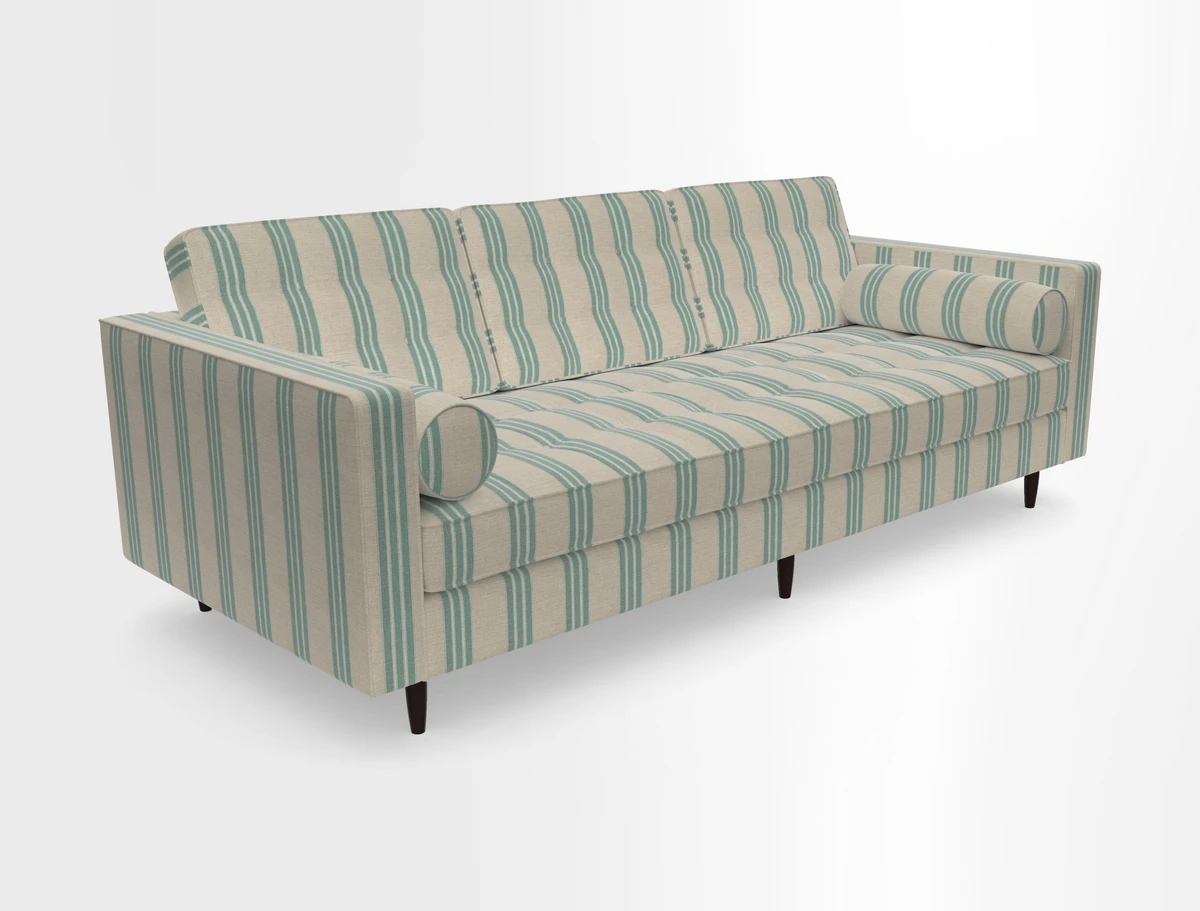Marylebone 3 Seater Sofa in Clever Tough And Eco Velvet Indigo