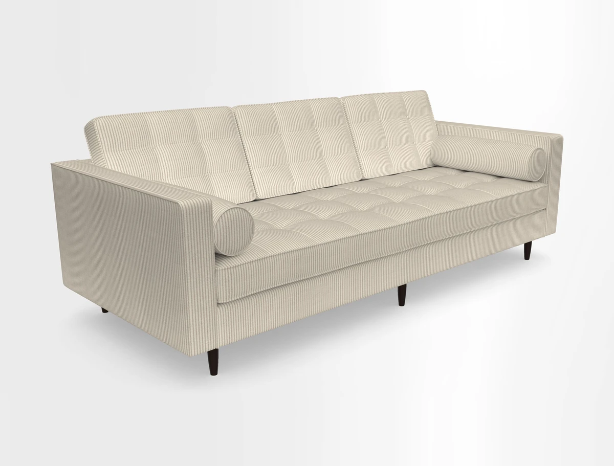 Marylebone 3 Seater Sofa in Clever Tough And Eco Velvet Indigo