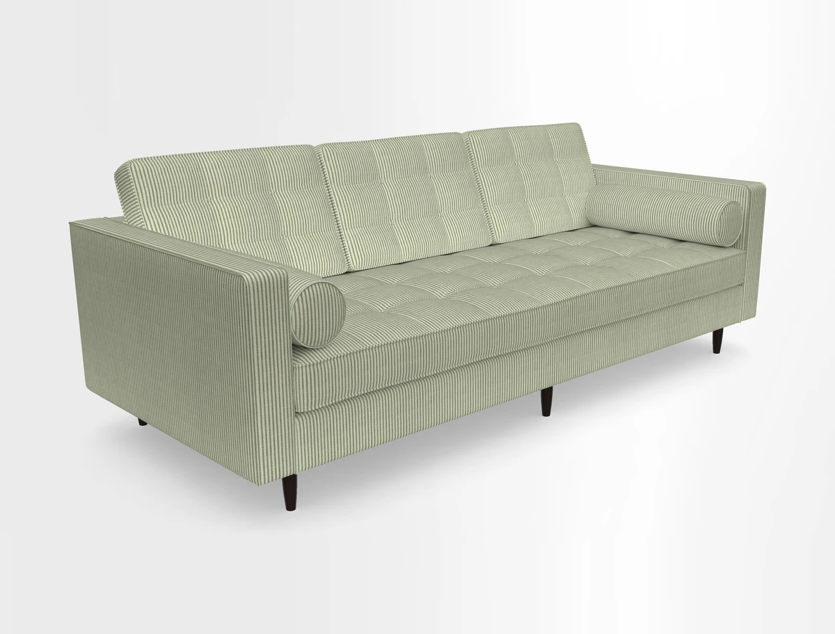 Marylebone 3 Seater Sofa in Clever Tough And Eco Velvet Indigo