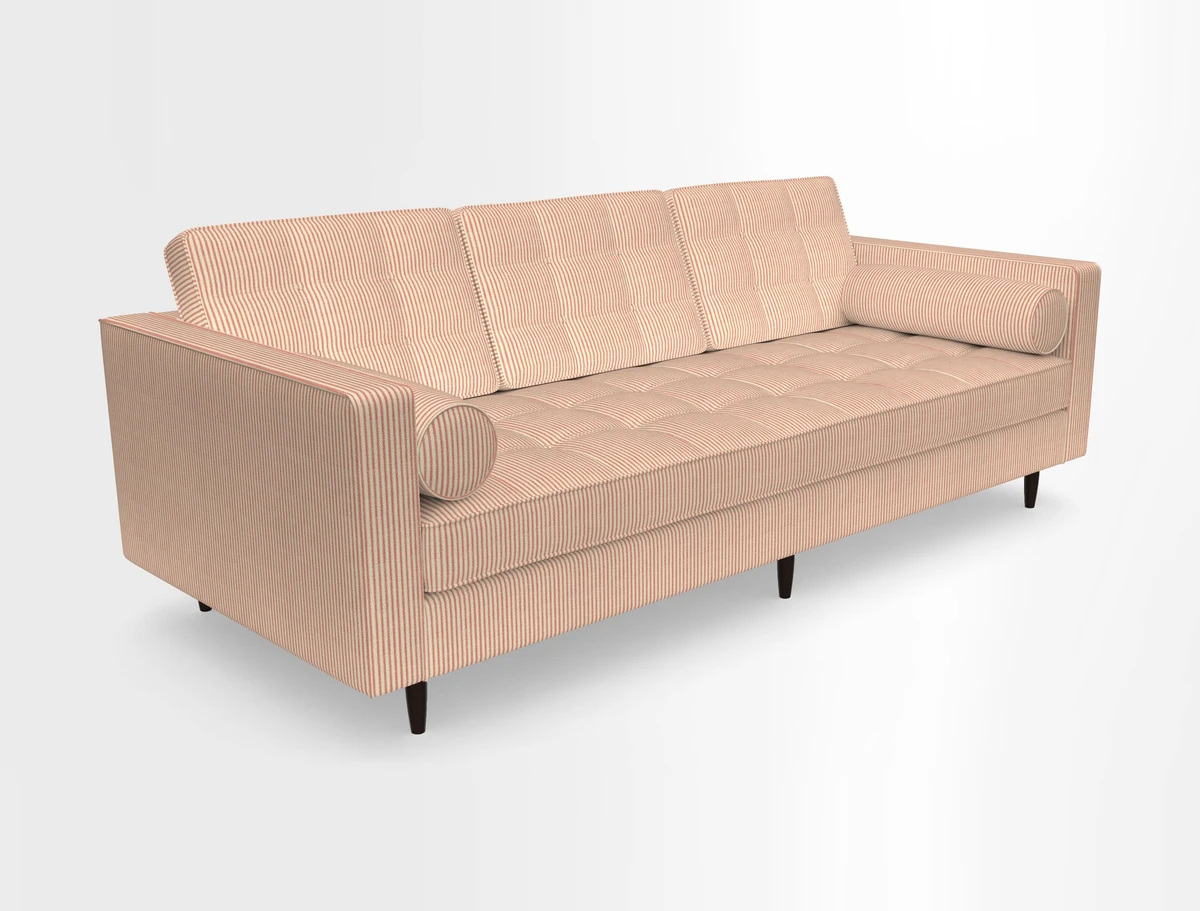 Marylebone 3 Seater Sofa in Clever Tough And Eco Velvet Indigo