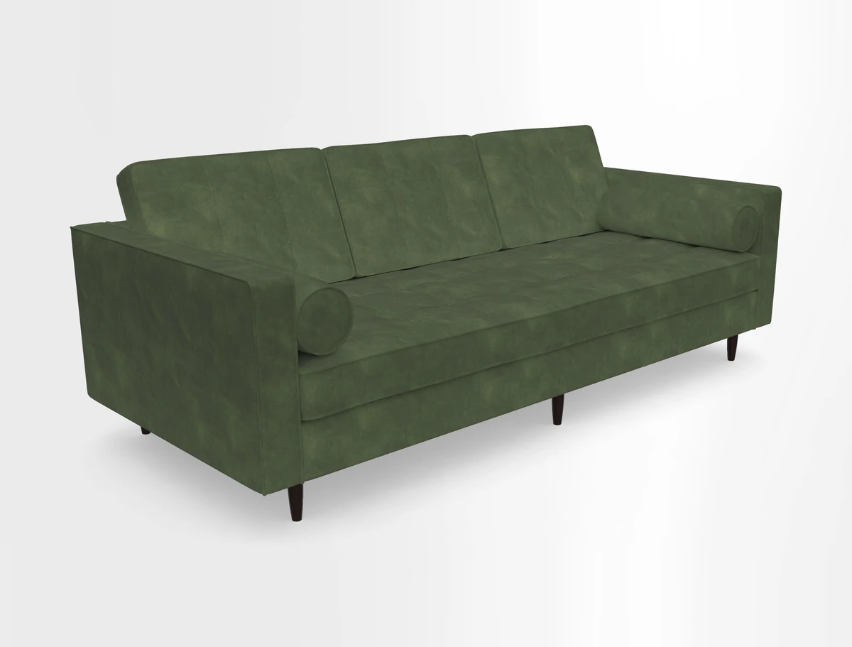 Marylebone 3 Seater Sofa in Clever Tough And Eco Velvet Indigo