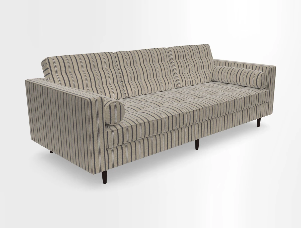 Marylebone 3 Seater Sofa in Clever Tough And Eco Velvet Indigo