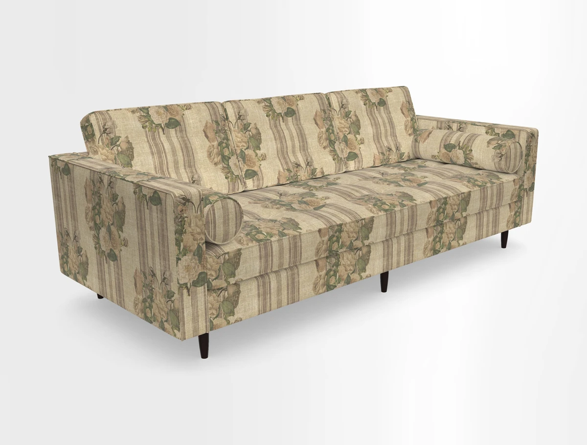 Marylebone 3 Seater Sofa in Clever Tough And Eco Velvet Indigo