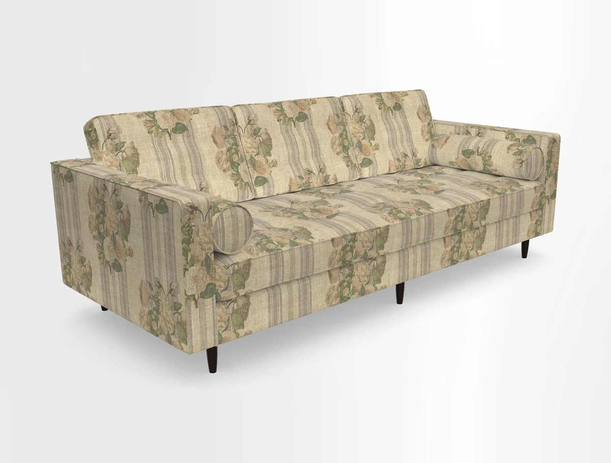 Marylebone 3 Seater Sofa in Clever Tough And Eco Velvet Indigo