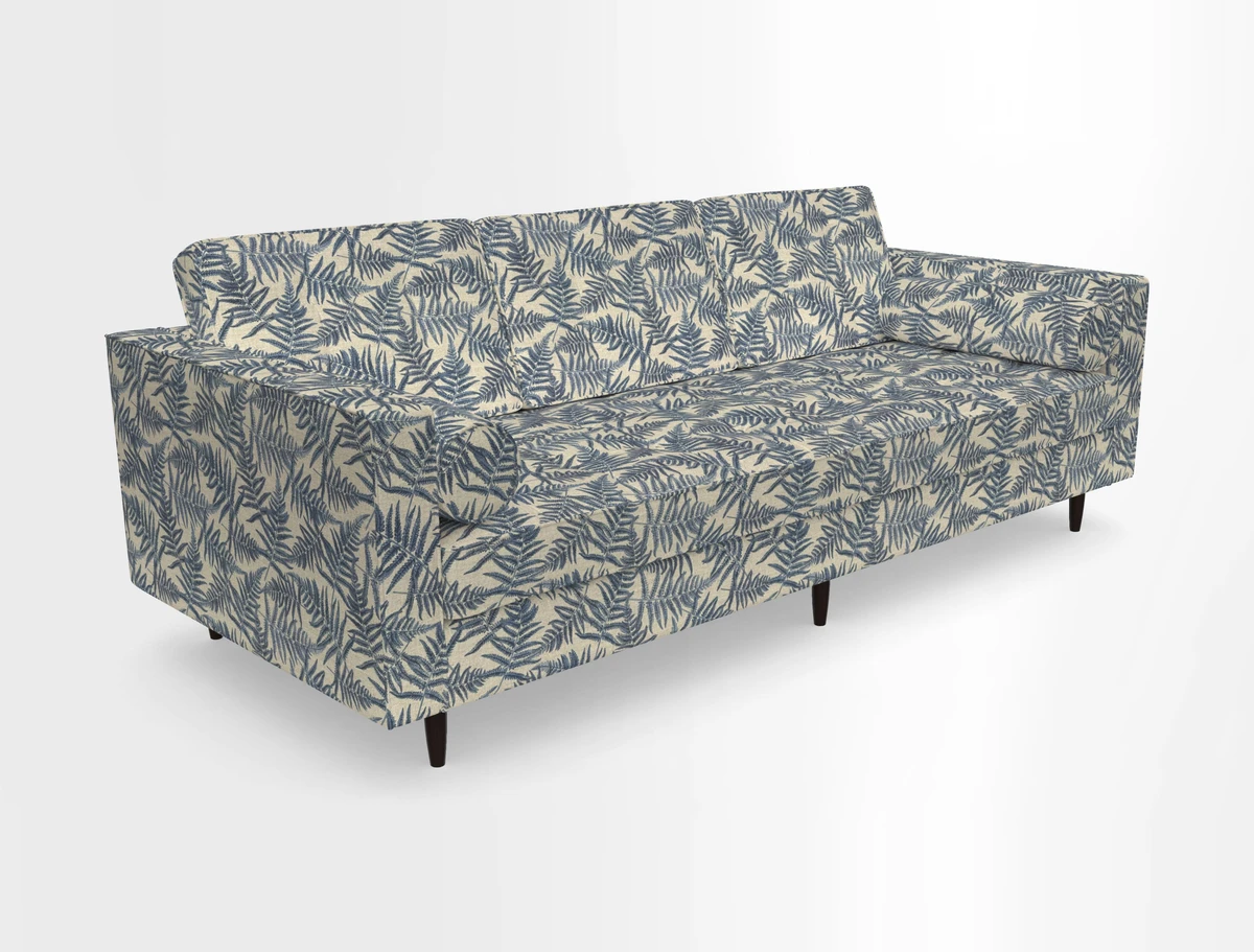 Marylebone 3 Seater Sofa in Clever Tough And Eco Velvet Indigo
