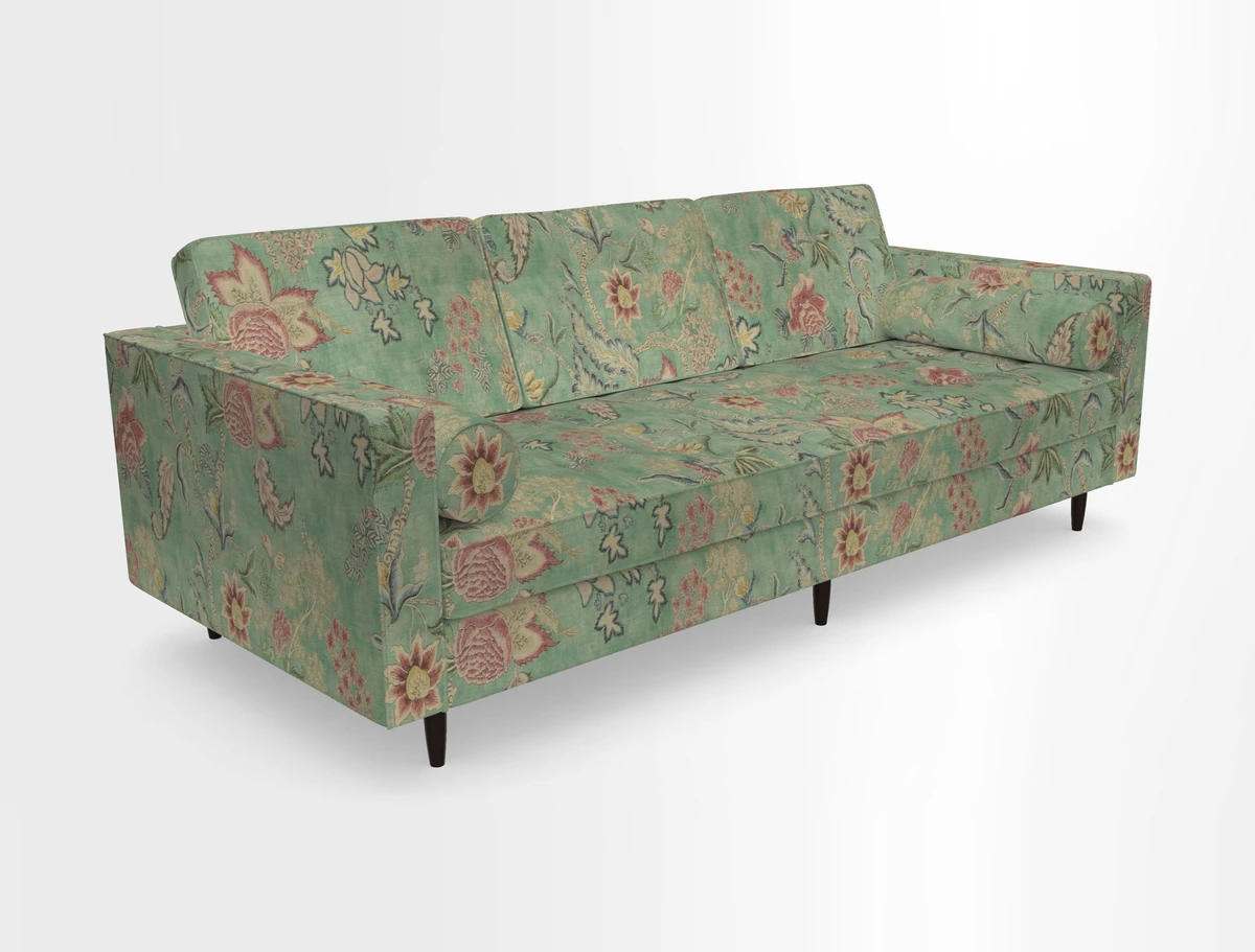 Marylebone 3 Seater Sofa in Clever Tough And Eco Velvet Indigo