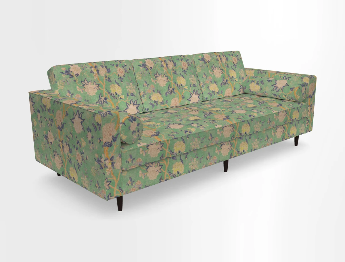Marylebone 3 Seater Sofa in Clever Tough And Eco Velvet Indigo