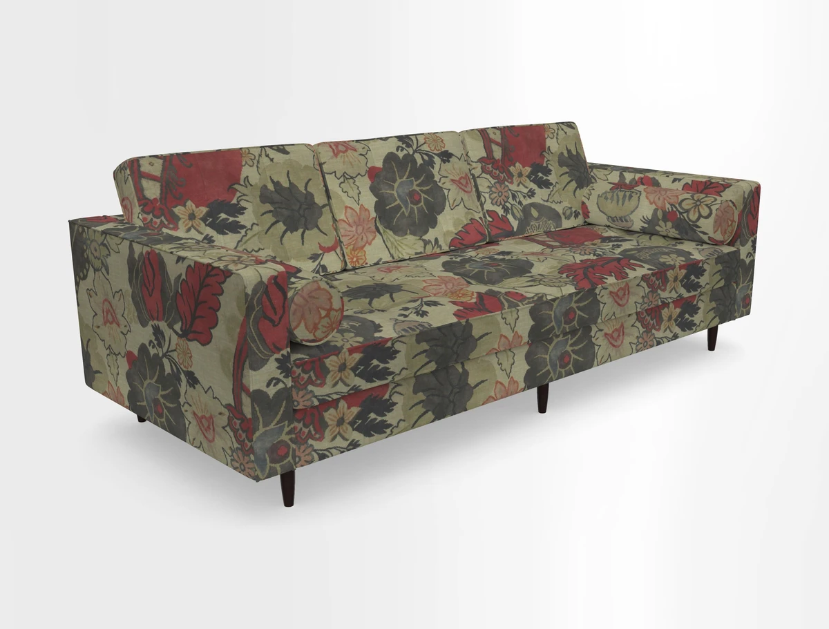 Marylebone 3 Seater Sofa in Clever Tough And Eco Velvet Indigo