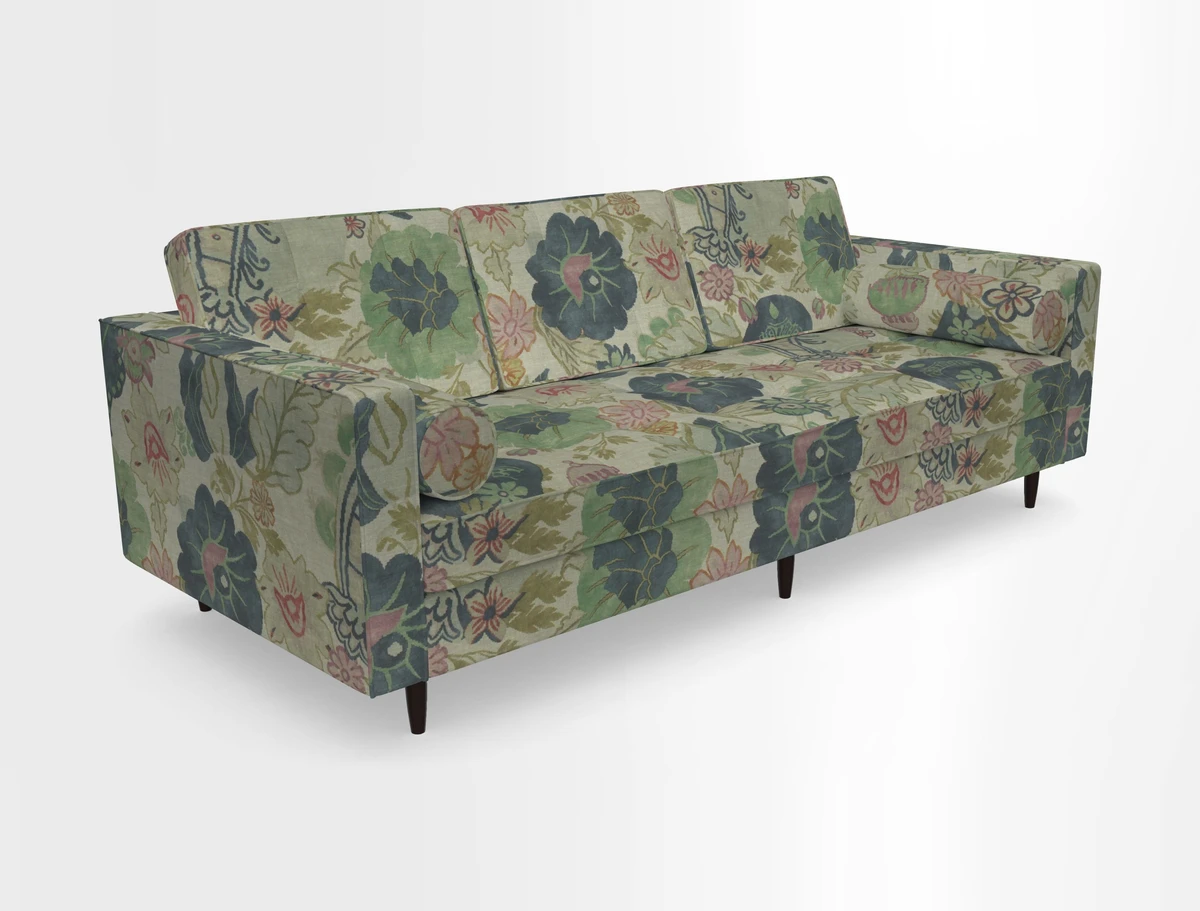 Marylebone 3 Seater Sofa in Clever Tough And Eco Velvet Indigo