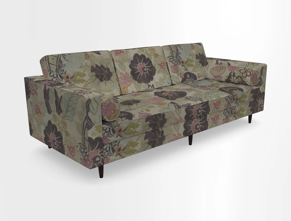 Marylebone 3 Seater Sofa in Clever Tough And Eco Velvet Indigo