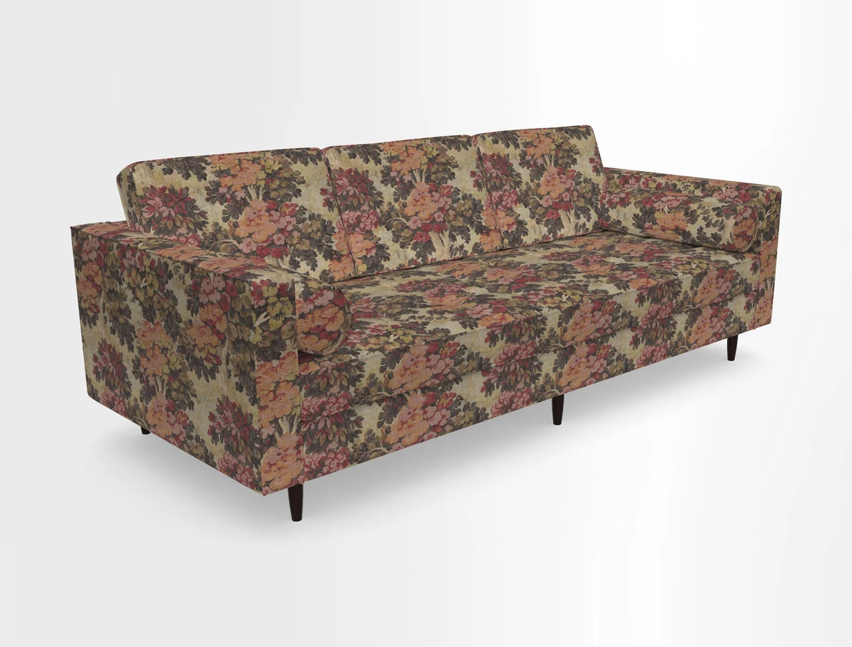 Marylebone 3 Seater Sofa in Clever Tough And Eco Velvet Indigo