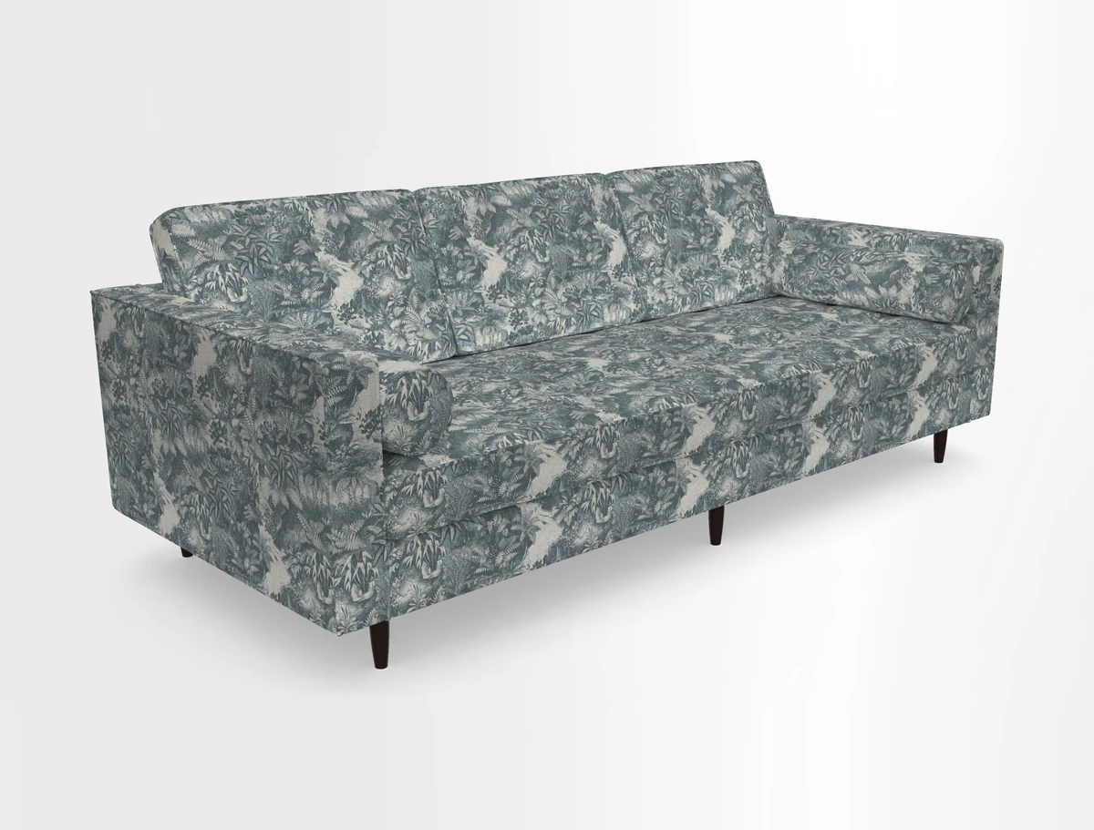 Marylebone 3 Seater Sofa in Clever Tough And Eco Velvet Indigo