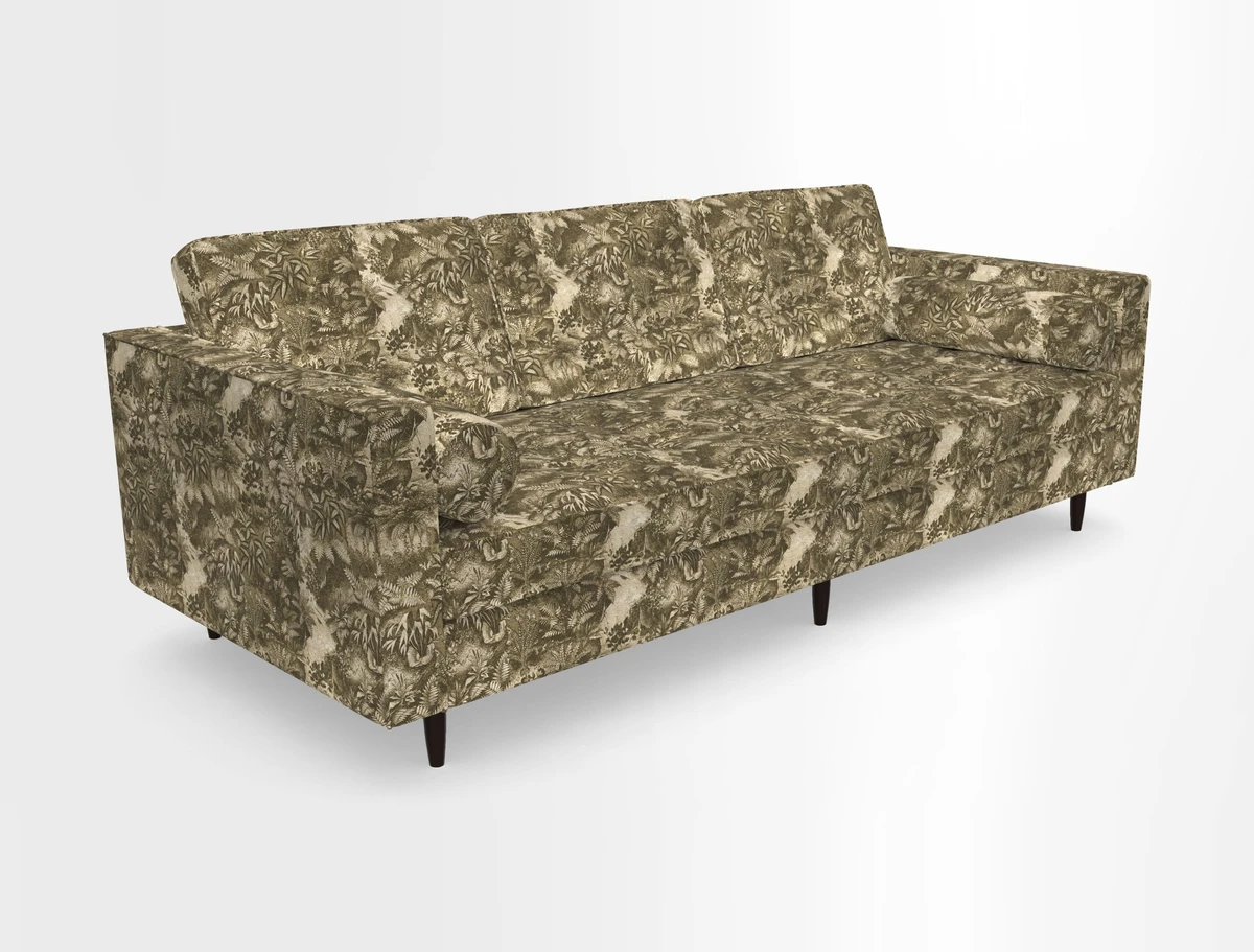 Marylebone 3 Seater Sofa in Clever Tough And Eco Velvet Indigo