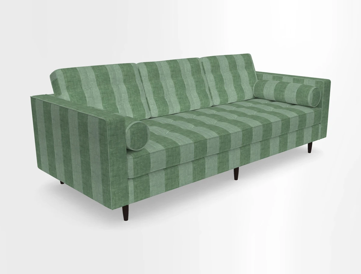 Marylebone 3 Seater Sofa in Clever Tough And Eco Velvet Indigo