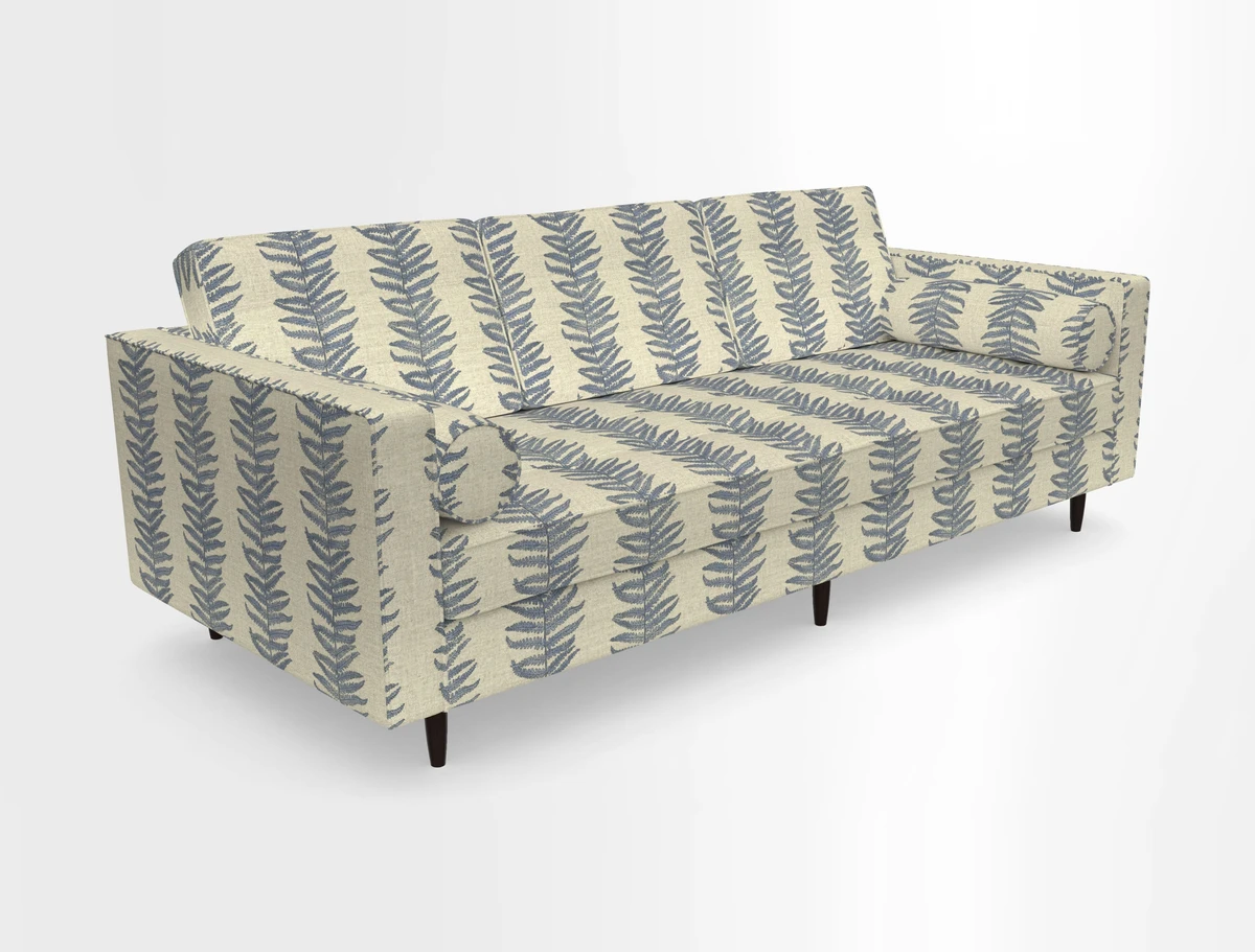 Marylebone 3 Seater Sofa in Clever Tough And Eco Velvet Indigo