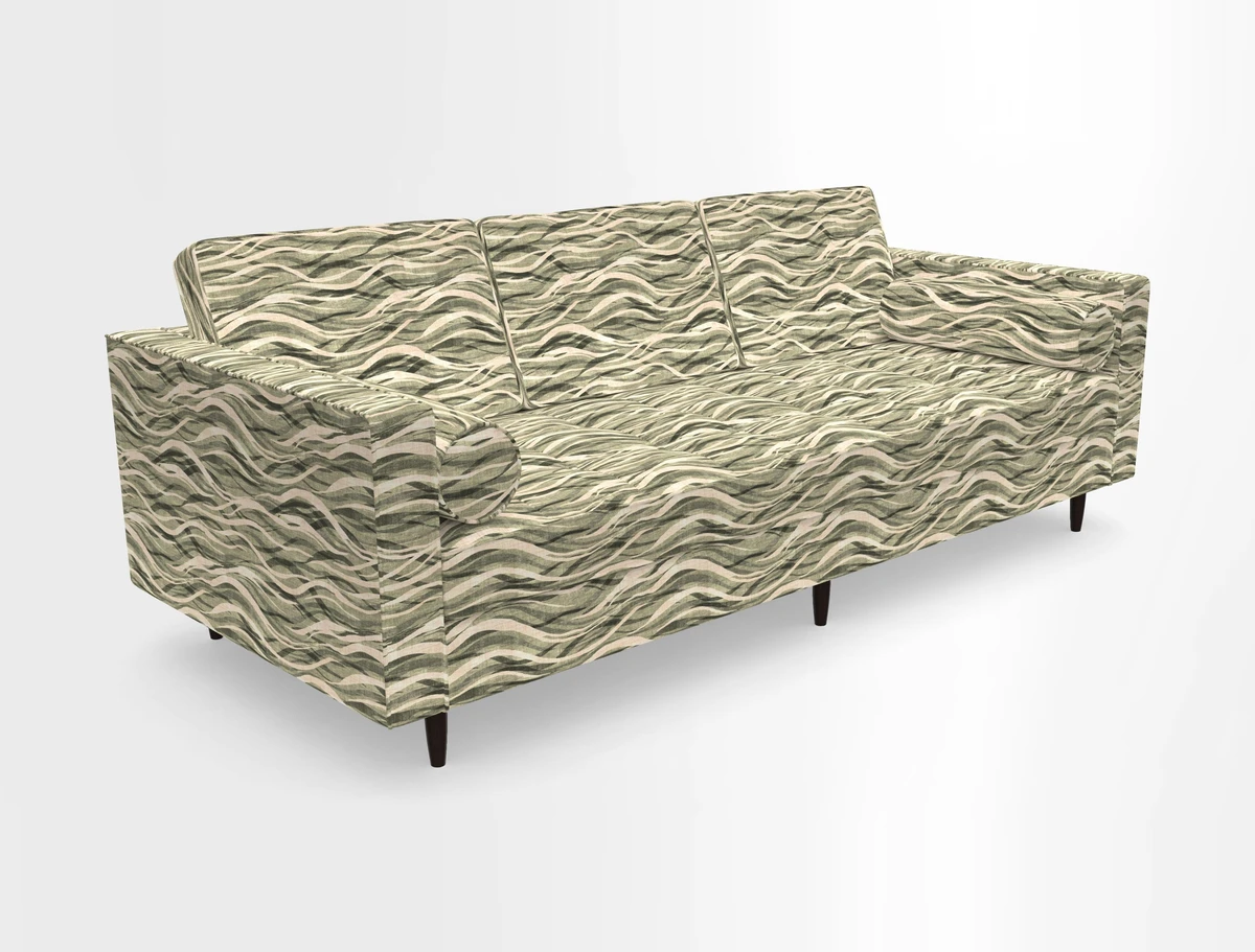 Marylebone 3 Seater Sofa in Clever Tough And Eco Velvet Indigo